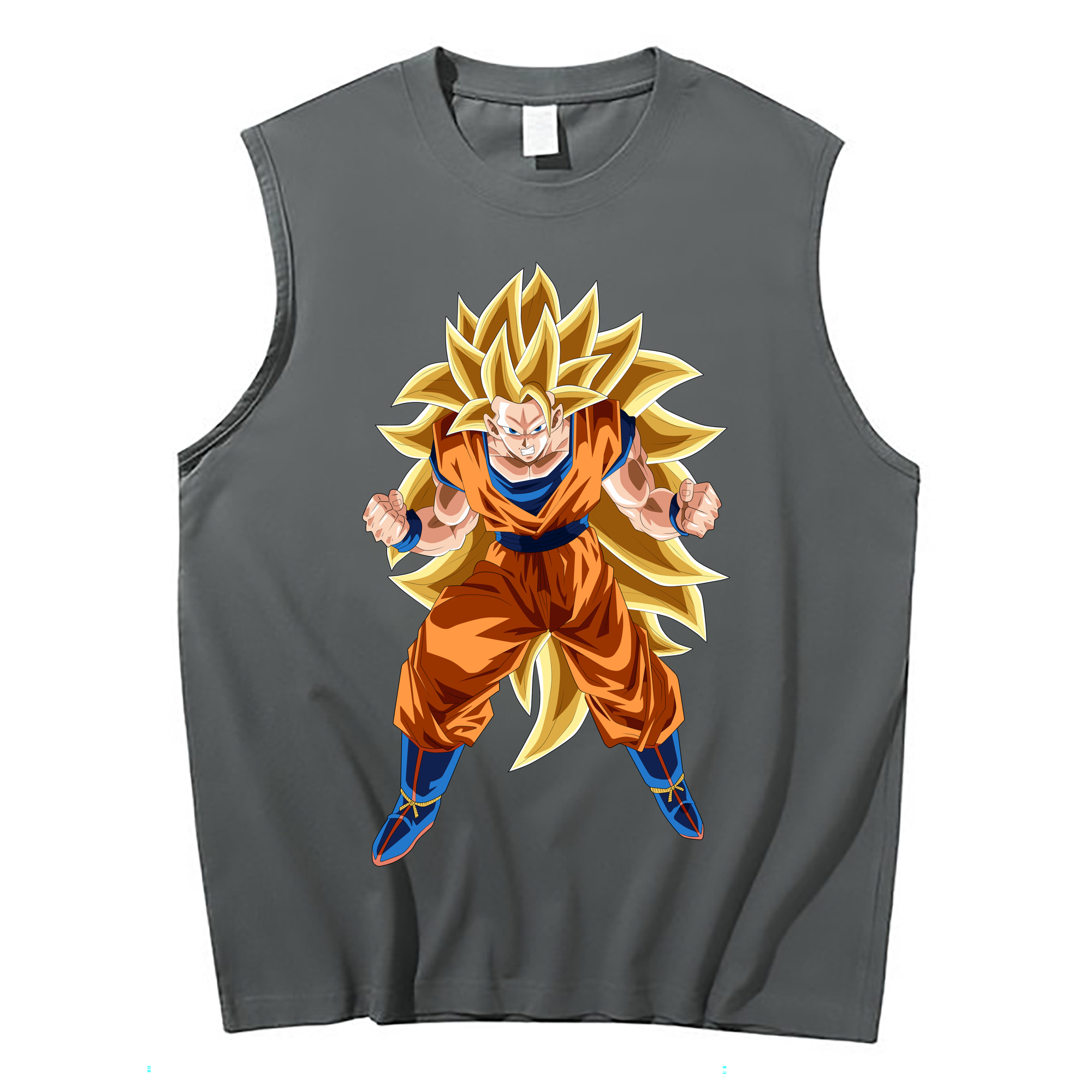 （画像用） ドラゴンボール 孫悟空（そん ごくう）Son Goku カカロット DRAGON BALL Kakarotto コットン100％タンクトップ（フロントプリント）